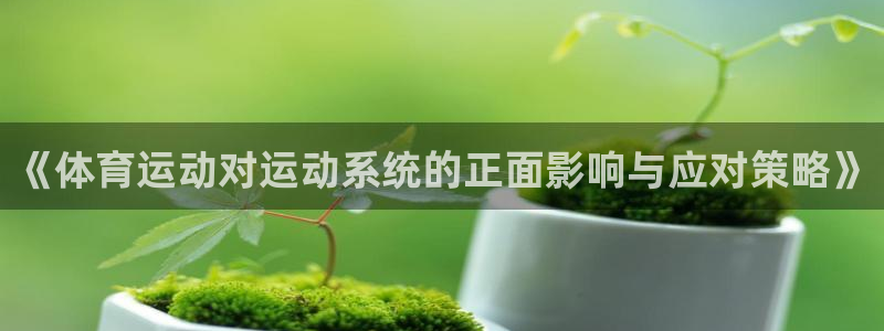 雷速体育比分即时：《体育运动对运动系统的正面影响与应对策略》